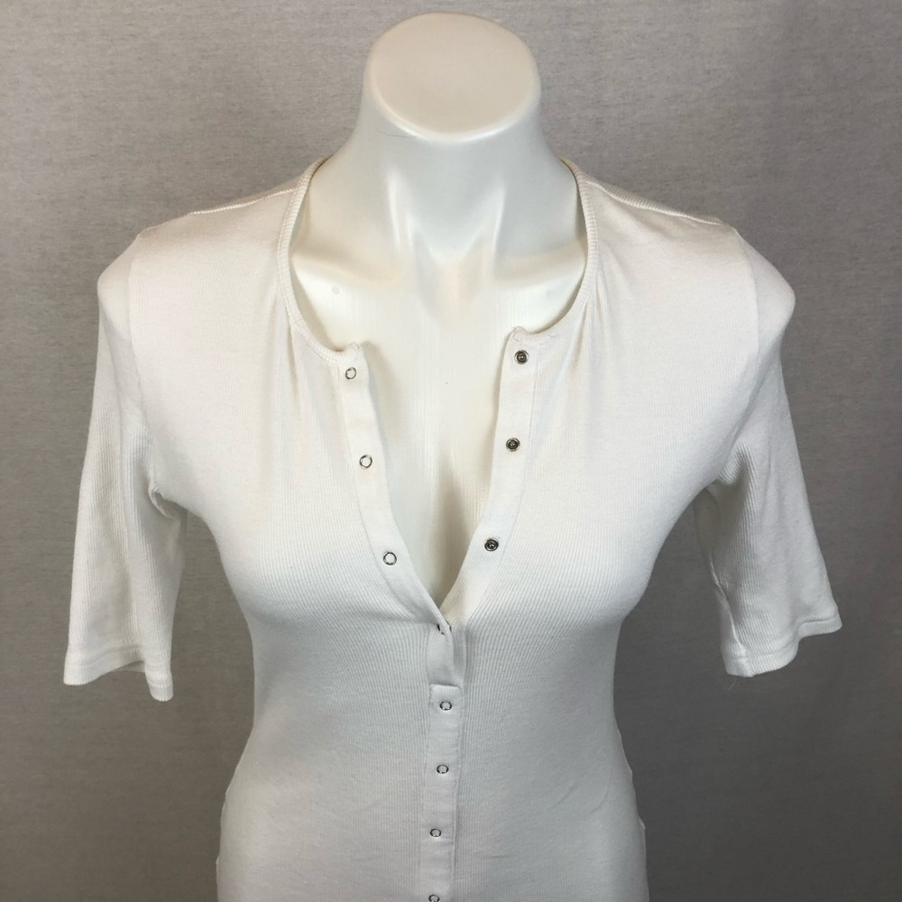 1/4 Sleeve Ribbed Midi Bodycon Dress - Picture 4 of 4